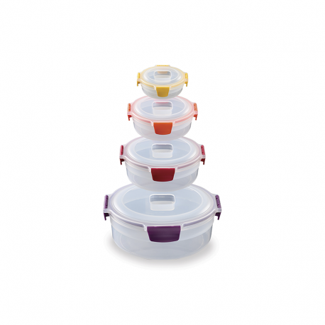 Conjunto 4 Recipientes Redondos Diversos - Nest Lock Multicolorido - Joseph Joseph JOSEPH JOSEPH JJ1000015