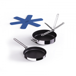 Conjunto de 2 Frigideiras Anti-Aderentes Inox - Space Steel - Joseph Joseph JOSEPH JOSEPH JJ1000019