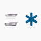Conjunto de 2 Frigideiras Anti-Aderentes Inox - Space Steel - Joseph Joseph JOSEPH JOSEPH JJ1000019