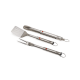Conjunto de 3 Pinça, Espátula e Garfo de Churrasco - Grillout Inox - Joseph Joseph JOSEPH JOSEPH JJ2000004