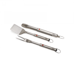 Conjunto de 3 Pinça, Espátula e Garfo de Churrasco - Grillout Inox - Joseph Joseph JOSEPH JOSEPH JJ2000004