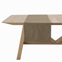 Caminho de Mesa 100% Algodão Verde 50x150cm - Vegetal Mood - Le Jacquard Français Le Jacquard Français LJF30954