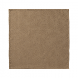 Servilleta de Mesa 100% Algodón Marrón 50x50cm - Vegetal Mood - Le Jacquard Français Le Jacquard Français LJF30939
