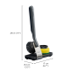 Conjunto Escova e Esponja com Suporte - SinkTech Preto - Joseph Joseph JOSEPH JOSEPH JJ6500011