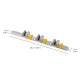 Pole and Tool Organiser - Cleantech Silver - Joseph Joseph JOSEPH JOSEPH JJ6500016