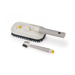 2-Piece Tile Scrubber & Spot Cleaning Tool Set - Cleantech Blue - Joseph Joseph
