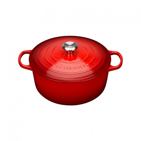 Tacho Cocotte Redonda 20cm Cereja - Cerise - Le Creuset LE CREUSET LC21177200602430