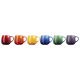Set of 6 Mugs 320ml Rainbow - Coupe - Le Creuset LE CREUSET LC89178005219003