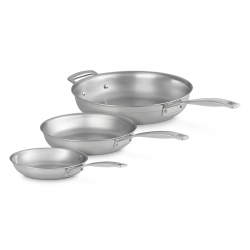 Conjunto de 3 Frigideiras em Aço Inoxidável 3-Camadas - Le Creuset LE CREUSET LC53816000010000