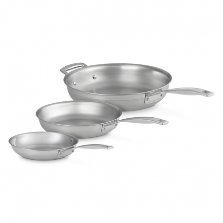 Conjunto de 3 Frigideiras em Aço Inoxidável 3-Camadas - Le Creuset LE CREUSET LC53816000010000
