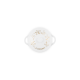 Mini Cocotte Branco com Relevos Dourados 10cm - Holly Branco E Dourado - Le Creuset LE CREUSET LC80036250100003