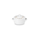 Mini Cocotte Branco com Relevos Dourados 10cm - Holly Branco E Dourado - Le Creuset LE CREUSET LC80036250100003