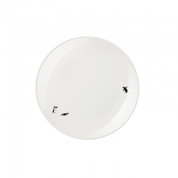 Plato de Postre 20,5 cm Polo Sur – Joy Snow Tracks Blanco - Asa Selection ASA SELECTION ASA16833286