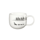 Caneca 400ml Cães de Trenó - Joy Snow Tracks Branco - Asa Selection ASA SELECTION ASA16870286