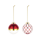 Set of 2 Christmas Balls Set4 - Delight White, Red And Gold - Alessi ALESSI ALESNZ04SET4