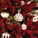 Set of 2 Christmas Balls Set3 - Delight White, Red And Gold - Alessi ALESSI ALESNZ04SET3