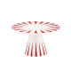 Cake Stand with Foot - Delight White, Red And Gold - Alessi ALESSI ALESNZ05