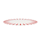 Panettone Serving Plate - Delight White, Red And Gold - Alessi ALESSI ALESNZ06