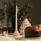 Candlestick - Delight White, Red And Gold - Alessi ALESSI ALESNZ07