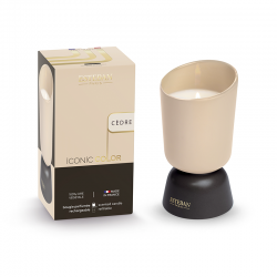 Vela Recargable 220gr Cedar - Iconic Color Crema Y Marrón - Esteban Parfums ESTEBAN PARFUMS ESTICO-026