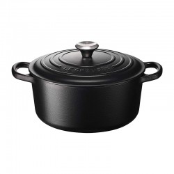 Round Casserole 22cm Satin Black - Evolution - Le Creuset