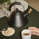 Black Kettle with Bird Spout - 9093 Black And Orange - Alessi ALESSI ALES9093BB
