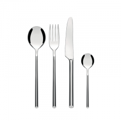 Cutlery Set 24 Pieces - Clivo Steel - Alessi ALESSI ALESPU10S24