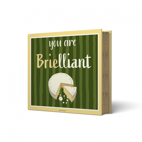 Coffret 3 Facas para Queijo e Tábua 'You are Brielliant' - Gift Novels - Easy Life EASY LIFE ELR3268GIFN