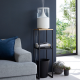 Estante com 2 Prateleiras Topo em Madeira Preto - Tower - Yamazaki YAMAZAKI YMZ5984