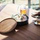Caja de Almacenaje Redonda con Tapa Negro - Rin - Yamazaki YAMAZAKI YMZ5800