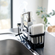 Sponge & Bottle Holder With Drainer Black - Tower - Yamazaki YAMAZAKI YMZ5017