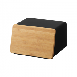 Bread Case With Removable Lid Black - Tower - Yamazaki YAMAZAKI YMZ5291