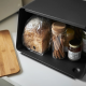 Bread Case With Removable Lid Black - Tower - Yamazaki YAMAZAKI YMZ5291