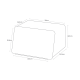 Bread Case With Removable Lid Black - Tower - Yamazaki YAMAZAKI YMZ5291