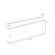 Under-Shelf Paper Towel Holder White - Tower - Yamazaki YAMAZAKI YMZ7115