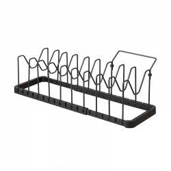 Extendable Pot Lid and Pan Holder Black - Tower - Yamazaki