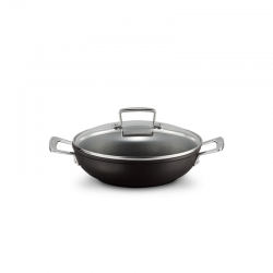 TNS Shallow Casserole with Glass Lid 28cm Black - Le Creuset LE CREUSET LC51107280010502
