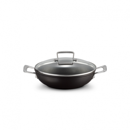 Caçarola Baixa Antiaderente com Tampa 28cm Preto - Le Creuset LE CREUSET LC51107280010502