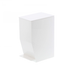 Sanitary Step-On Trash Can White - Tower - Yamazaki