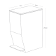 Sanitary Step-On Trash Can White - Tower - Yamazaki YAMAZAKI YMZ3385