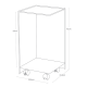 Armário para Rolos de Papel Higiénico com Rodas Branco - Tower - Yamazaki YAMAZAKI YMZ5280