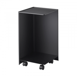 Armário para Rolos de Papel Higiénico com Rodas Preto - Tower - Yamazaki