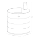 Caja para Acesorios 4 Compartimientos Blanco - Tosca - Yamazaki YAMAZAKI YMZ3408