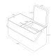 Makeup Box Black - Tower - Yamazaki YAMAZAKI YMZ5454