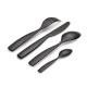 Cutlery Set 16 Pieces Black - Dressed en Plein Air - Alessi ALESSI ALESMW74S16B