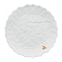 Prato para Bolo Branco Ø30 cm - Holly & Berries - Easy Life EASY LIFE ELR2174HOLW