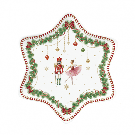 Star-Shaped Plate Ø22,5 cm - Magic Christmas Multicolored - Easy Life EASY LIFE ELR1484MNOE
