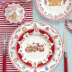 Juego de 4 Platos de Postre - Sweet Christmas Multicolorido - Easy Life EASY LIFE ELR3116SWEC
