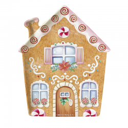Plato para Servir 21x25,5cm - Sweet Christmas Multicolorido - Easy Life EASY LIFE ELR1472SWEC