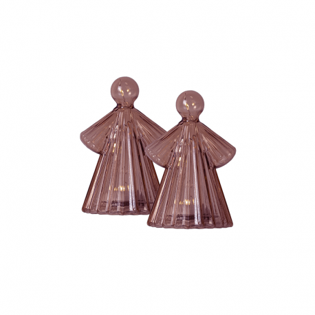 Set de 2 Ángeles 10cm Bordeaux - Alberte - Sirius SIRIUS SR37625